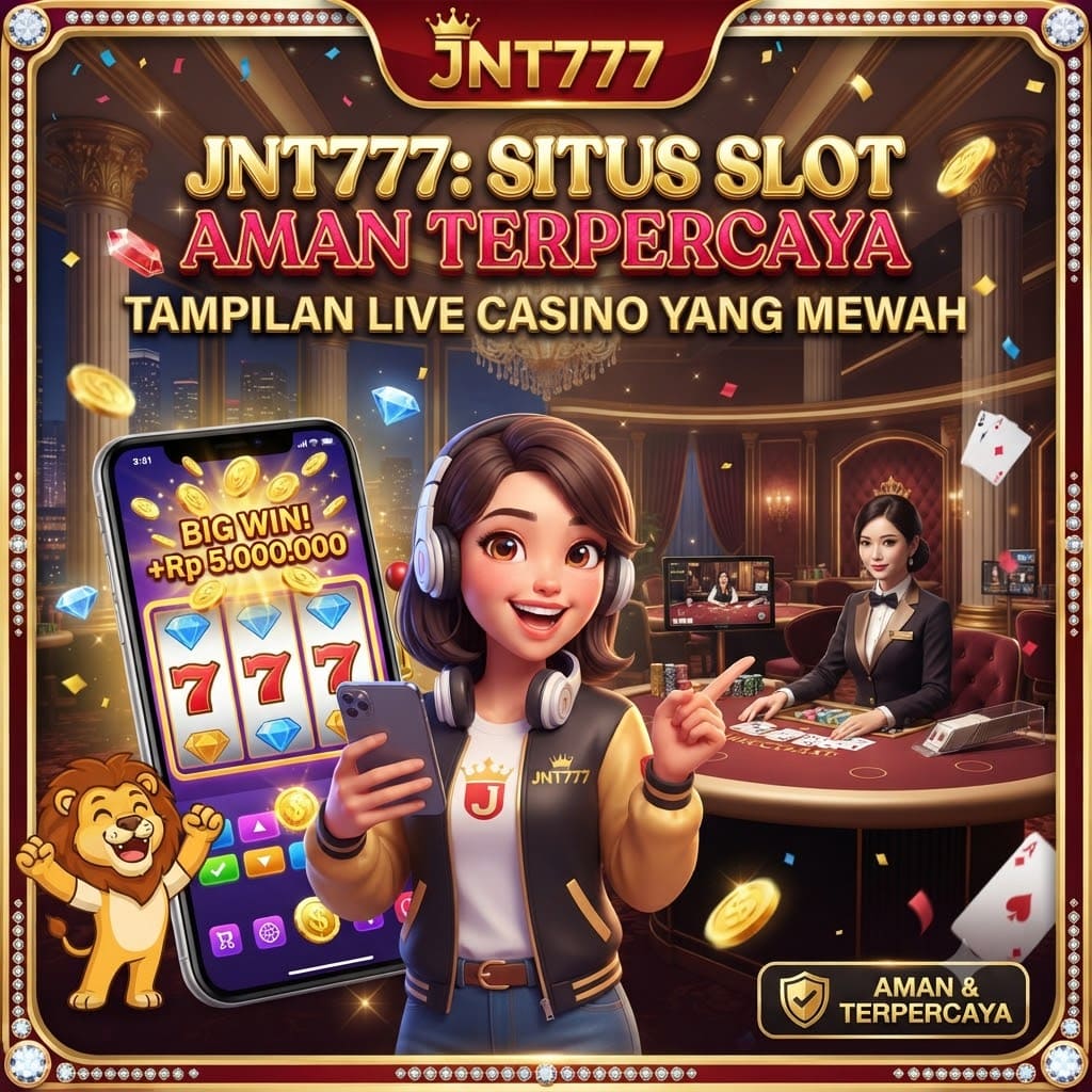 JNT777: Situs Slot Aman Terpercaya dengan Tampilan Live Casino yang Mewah